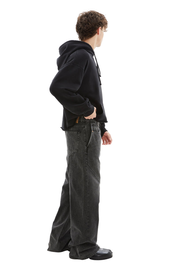 5 Pockets Denim Pants (Black)