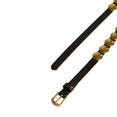 Trinidad Belt In Washed Leather With Gold Studs (Black)