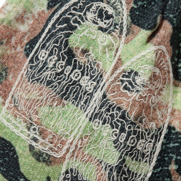 Flame Camo Knit Hat (Multicolor)