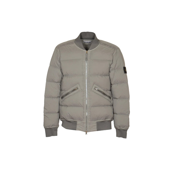 Real Down Jacket (Grey/Green)