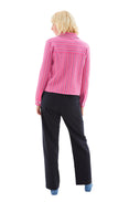 Striped Long-Sleeved Shirt (Pink/White/Blue)