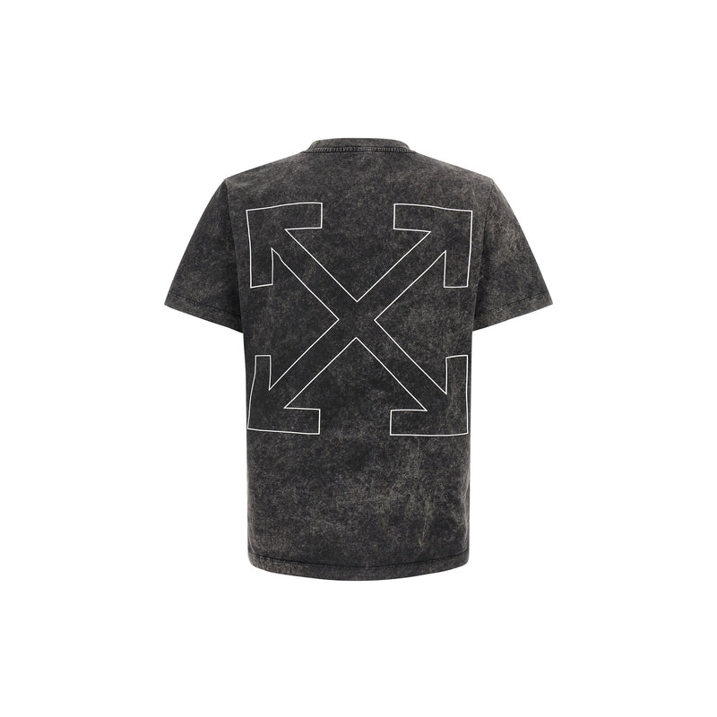 Outline Arrow Slim Short Sleeve Tee (Vintage Black)