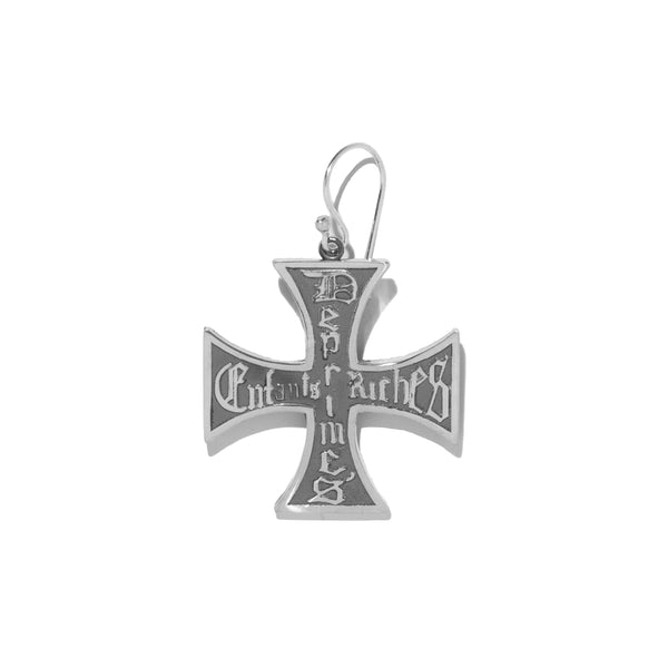 Cross Earring (Silver)