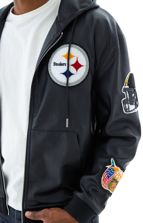Steelers Hooded Jacket (Black)