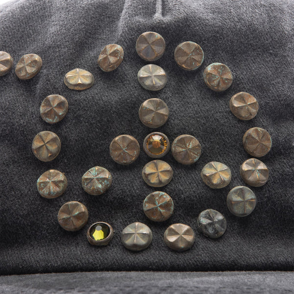 Studded Wrap Around Hat (Black)