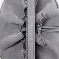 Multipocket Suede Bucket Bag (Cold Grey)