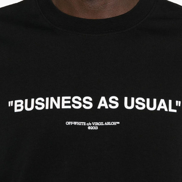 Business Quote Skate Short Sleeve Tee (Black/White)