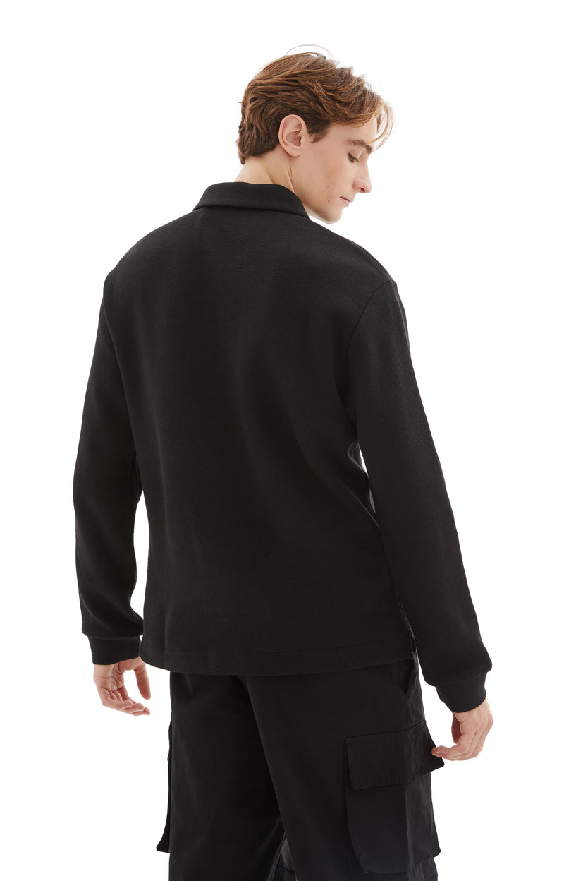 Ile Piquet Sweater (Black)