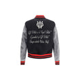 Gothinc OW Wool Den Reg Varsity Bomber (Black/Red/Grey)