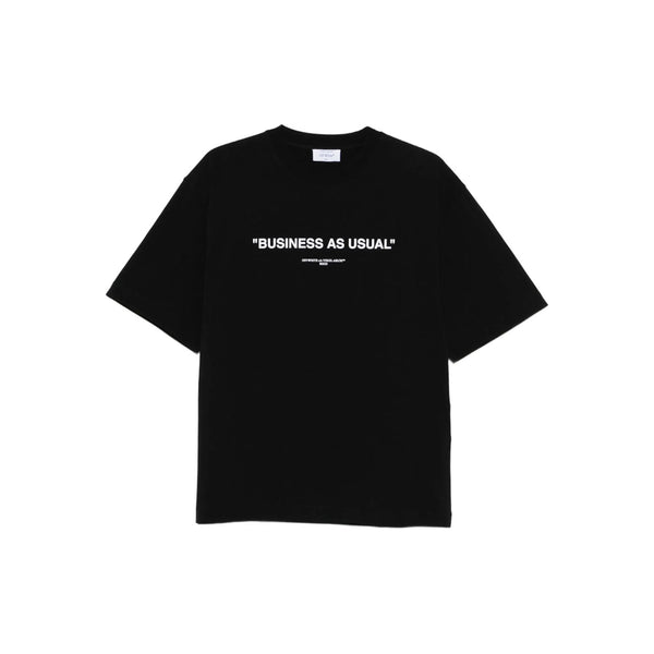 Business Quote Skate Short Sleeve Tee (Black/White)