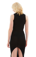 Knitted Sleeveless Dress w/Marni Logo (Black)