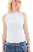 Corsage Tank Top (White)