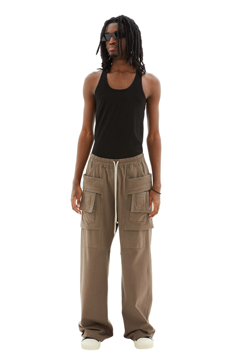 Creatch Cargo Wide Drawstring Pants (Dust)