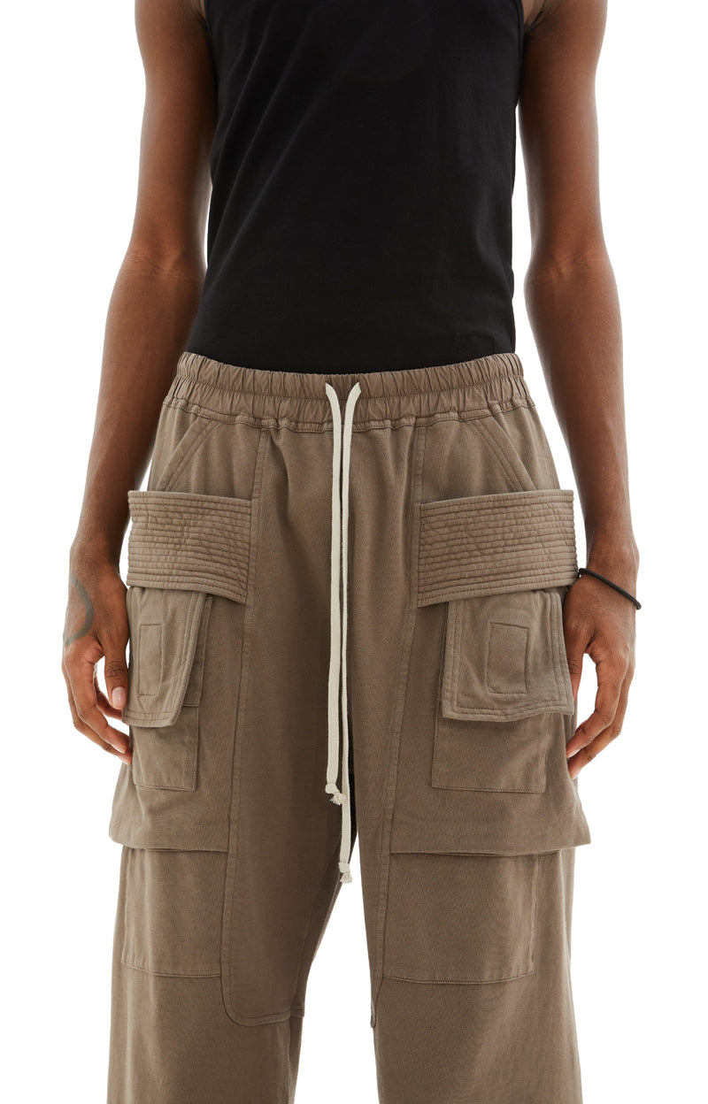 Creatch Cargo Wide Drawstring Pants (Dust)