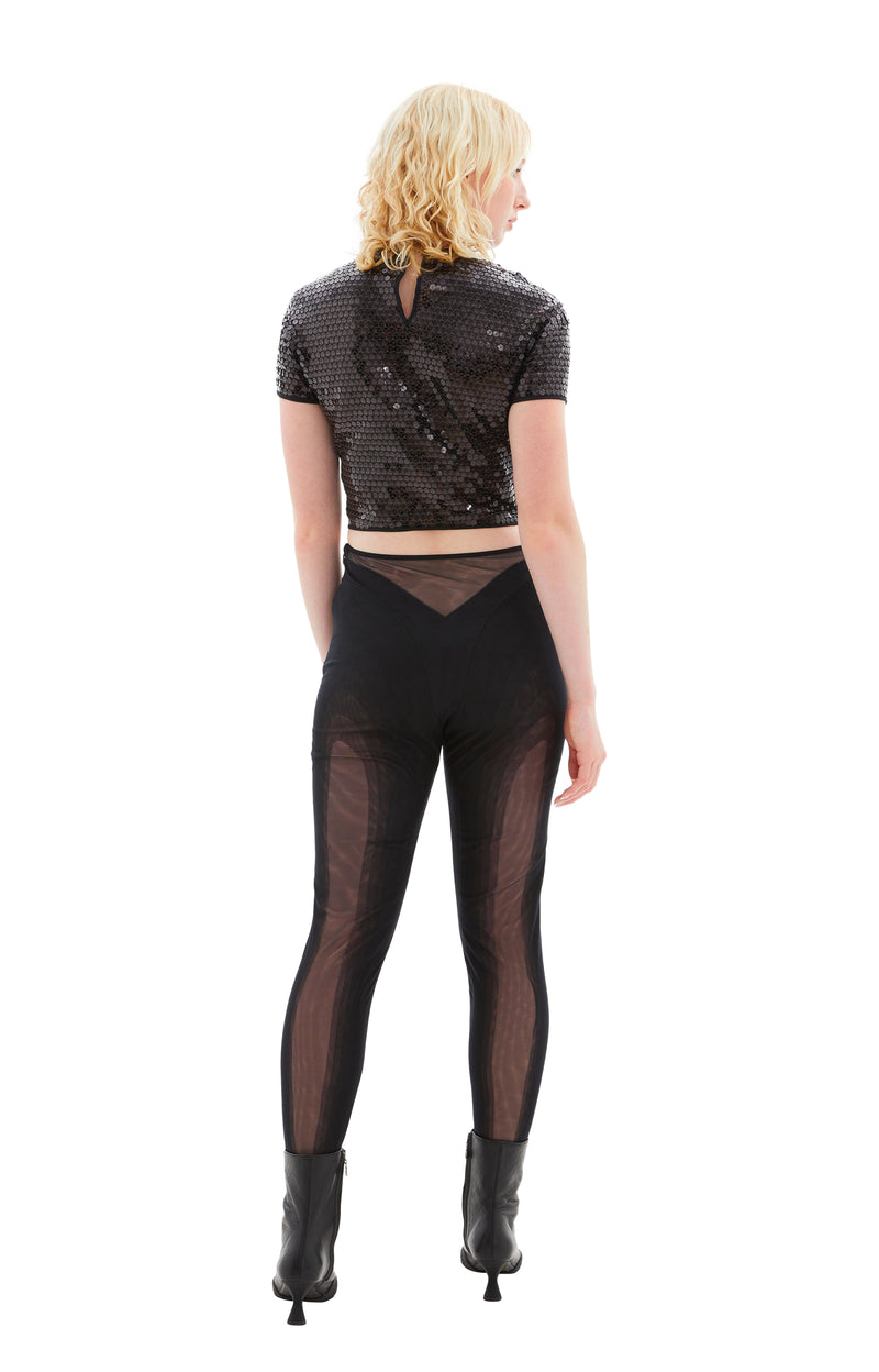 Stretch Illusion Leggings (Black)