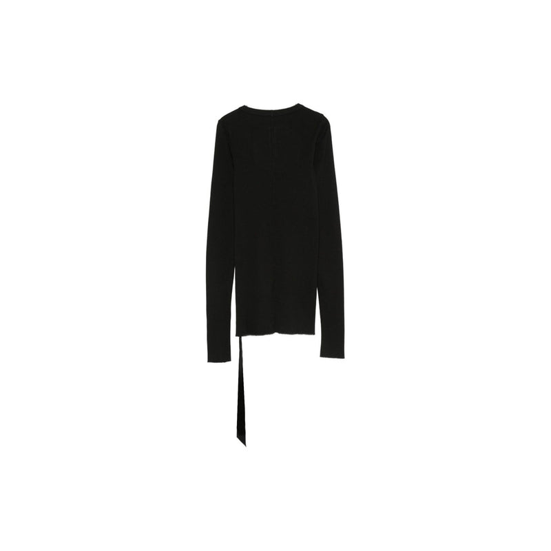 Rib Long Sleeve Top (Black)