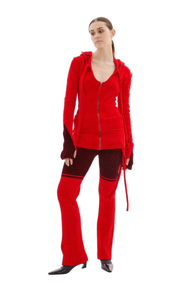 Knit Cardigan (Red)