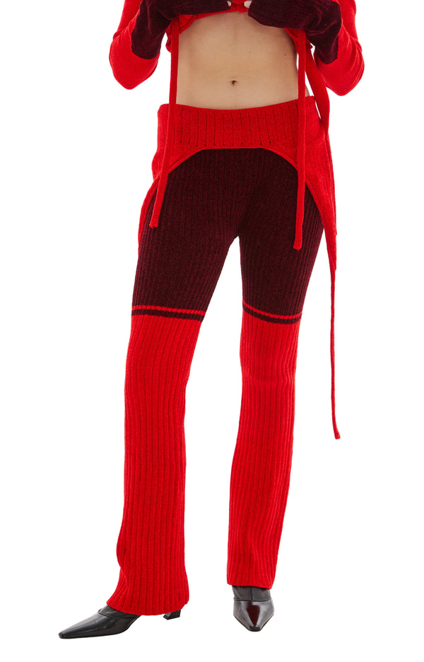 Knit Pants (Red)