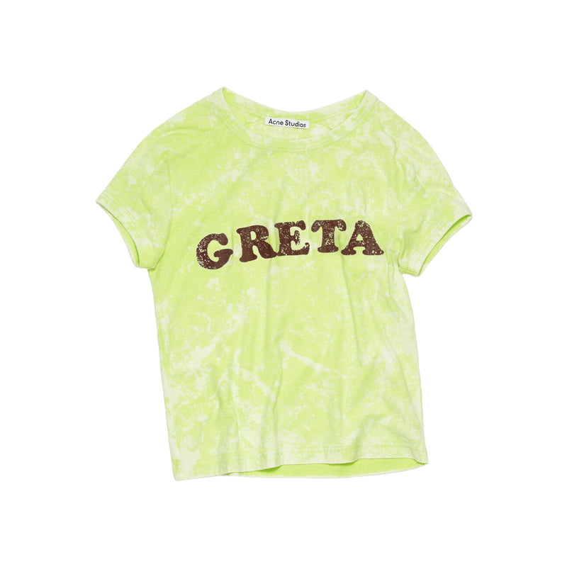 Greta Printed T-shirt (Fluo Green)