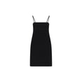Cami Band Mini Slip Dress With Logo (Black)