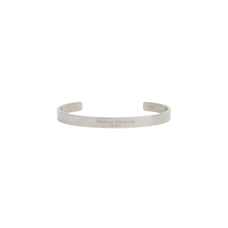 Maison Margiela Logo Cuff Bracelet (Silver)