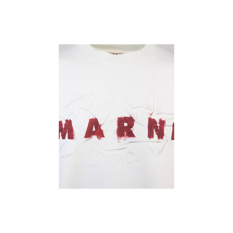 Marni Sweatshirt with Logo (Natural White)