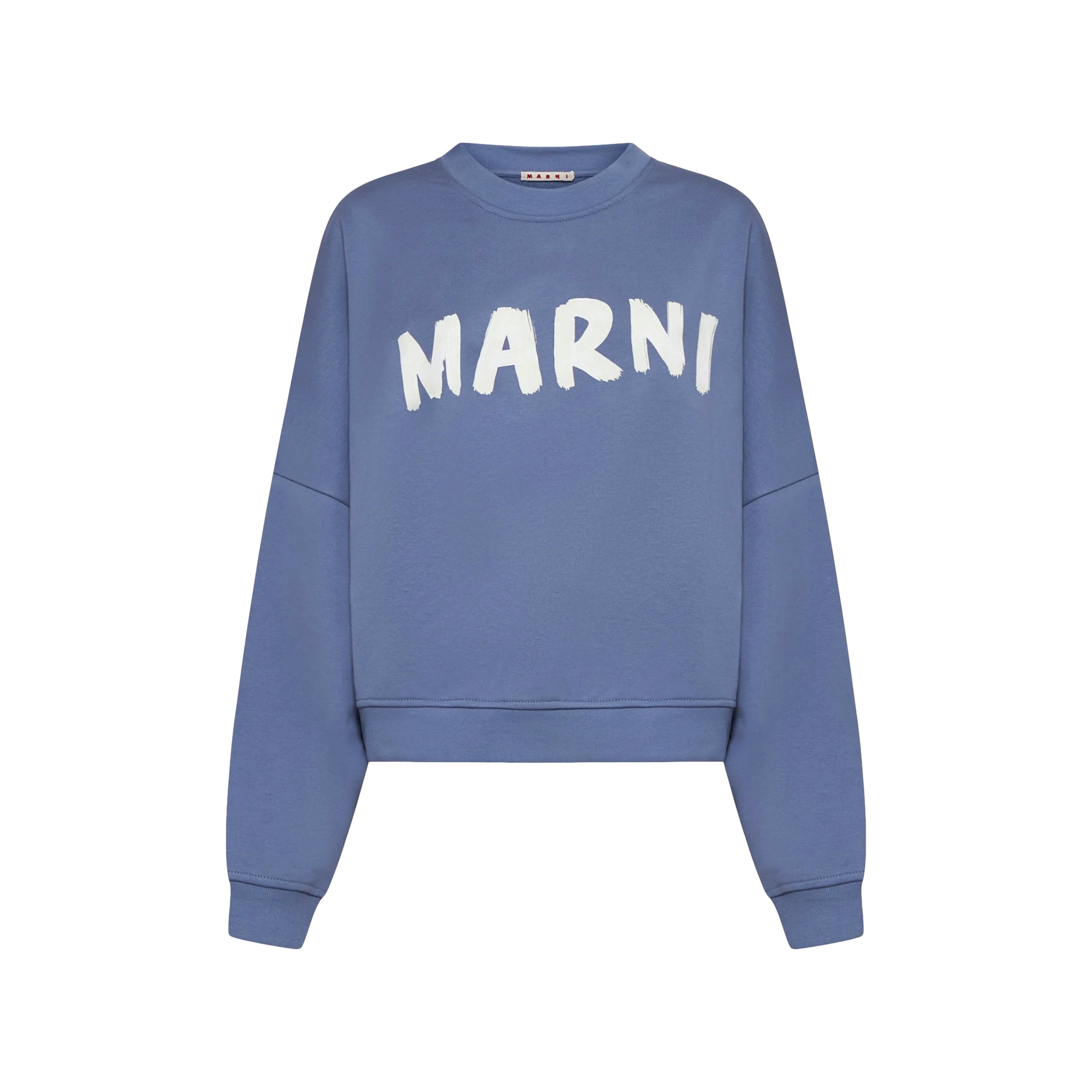 Organic Cotton Sweatshirt With Marni Print (Shadow)