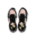 Wayne Low-Top Printed Sneakers (Black/Pink)