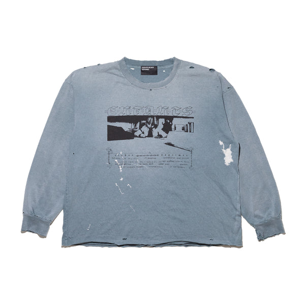 Boy In Chains Long Sleeve T-shirt (Faded Blue)