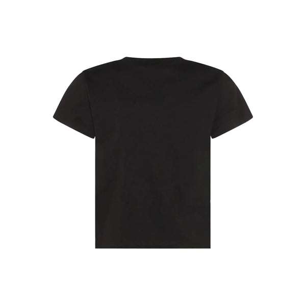 Shrunken Tee W/ Hotfix Logo (Washed Black)