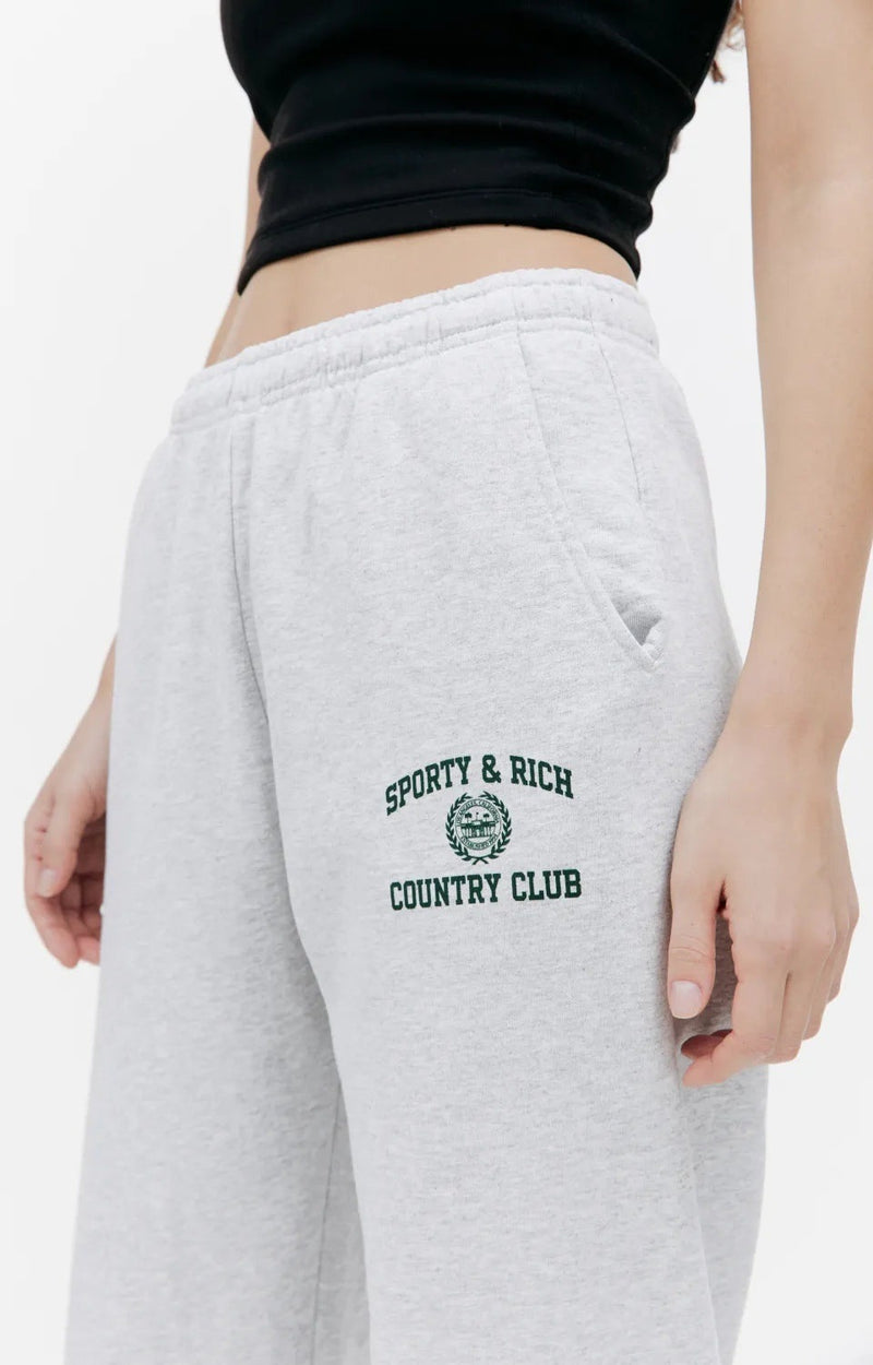 Varsity Crest Sweatpants (Heather Gray)