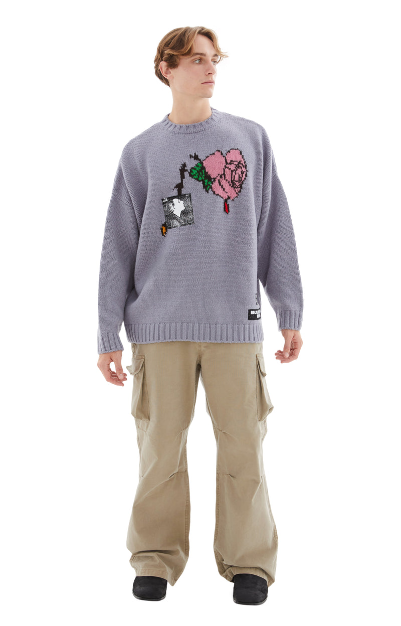 New Rose Wool Sweater (Lavender)