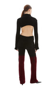 Knit Pants (Black/Red)