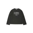 Logo Long Sleeve Crewneck T-Shirt (Black)