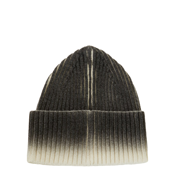 Off Loose Knit Degrade Beanie (White/Black)