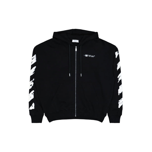 Ink Arrow Skate Zip Hoodie (Black/White)