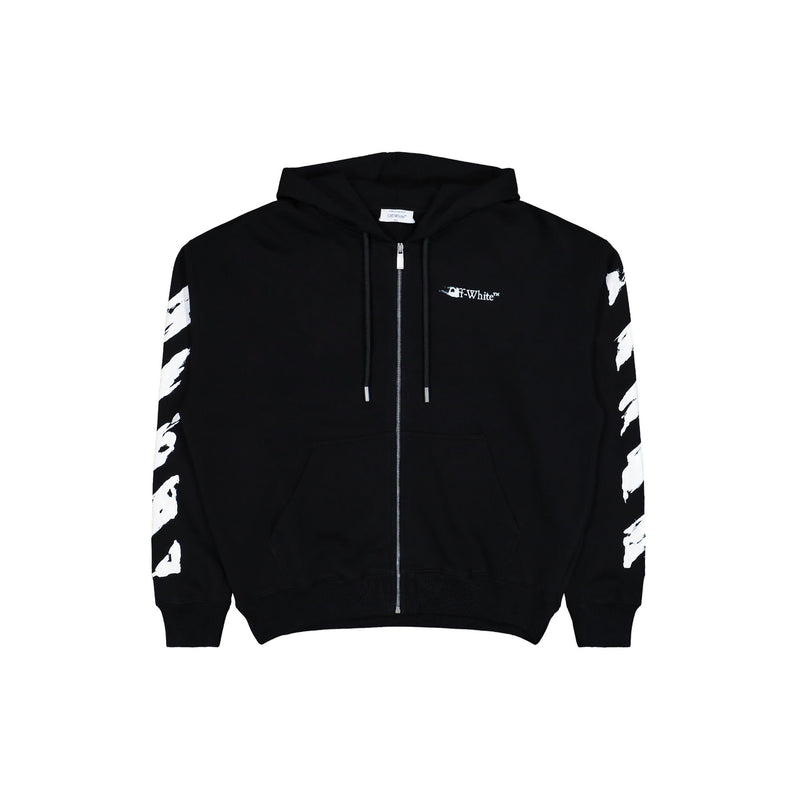 Ink Arrow Skate Zip Hoodie (Black/White)