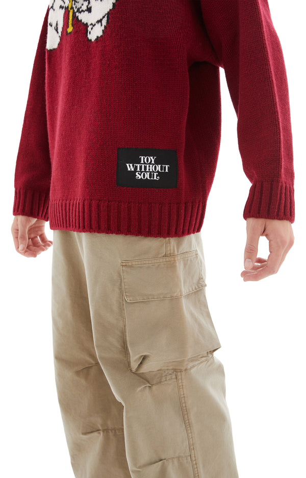 Toy Without Soul Wool Sweater (Red)