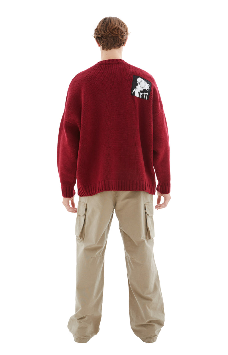 Toy Without Soul Wool Sweater (Red)