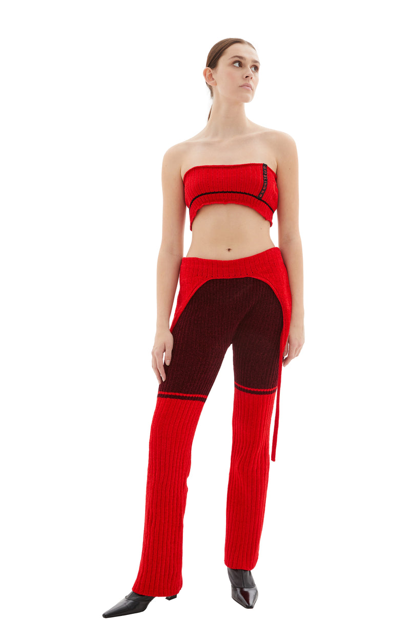 Knit Pants (Red)