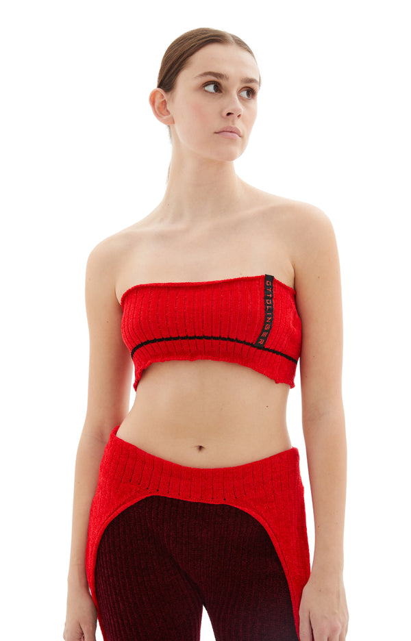 Knit Bandeau (Red)