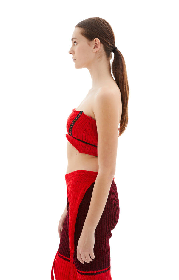 Knit Bandeau (Red)