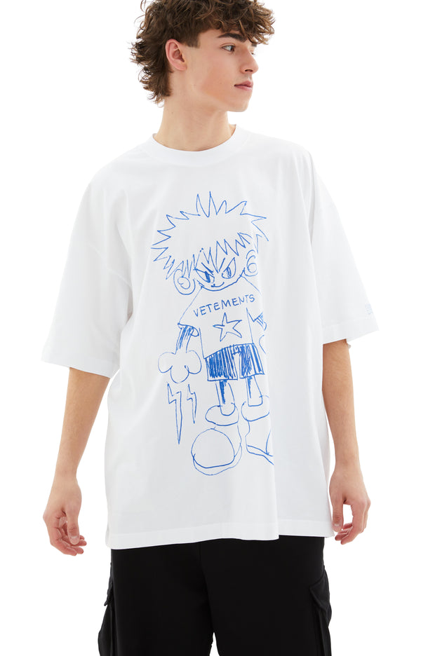 Scribbled Teen T-Shirt (White)