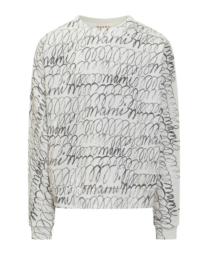 Printed Sweatshirt (Natural White)