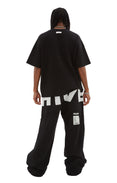 Wide Leg Sweatpants (Black)