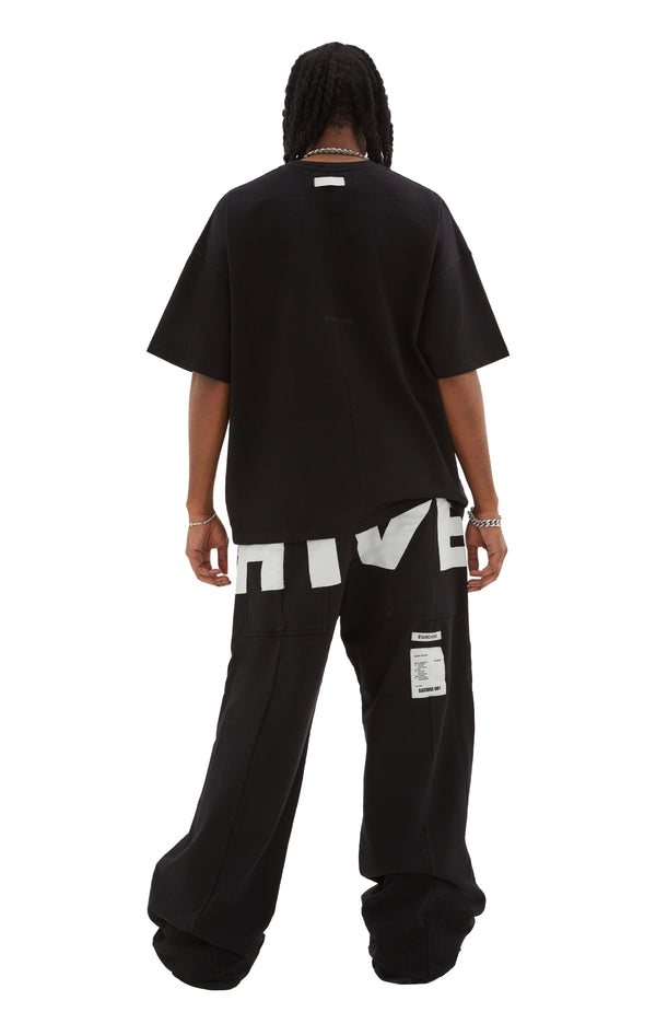 Wide Leg Sweatpants (Black)