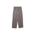 Carrot Leg Trousers (Gray/Purple Pinstripe)