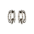 Large Hoops Earrings (Transparent/Silver)