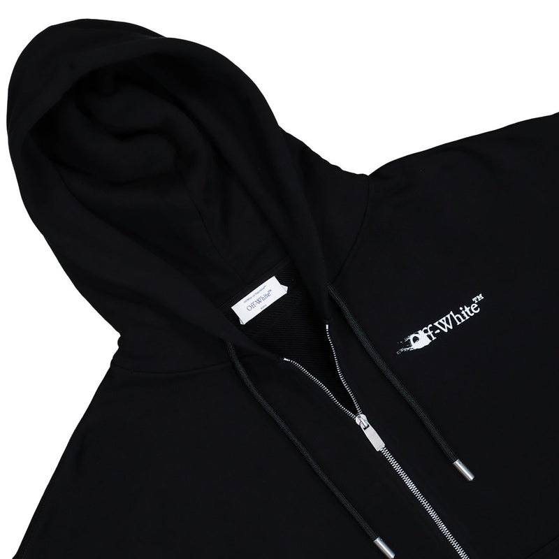 Ink Arrow Skate Zip Hoodie (Black/White)