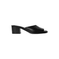 Square-Heeled Mules 55 MM (Black)